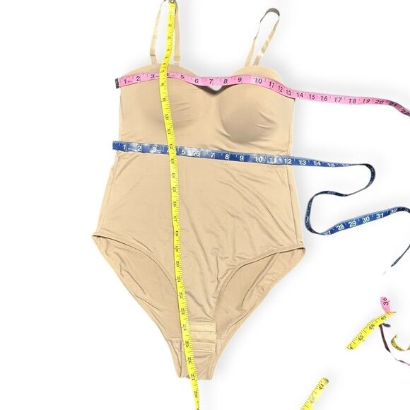 MAIDENFORM Women’s Beige Extra Firm Control All-In-One Bodysuit Shapewear Size M - Picture 5 of 5